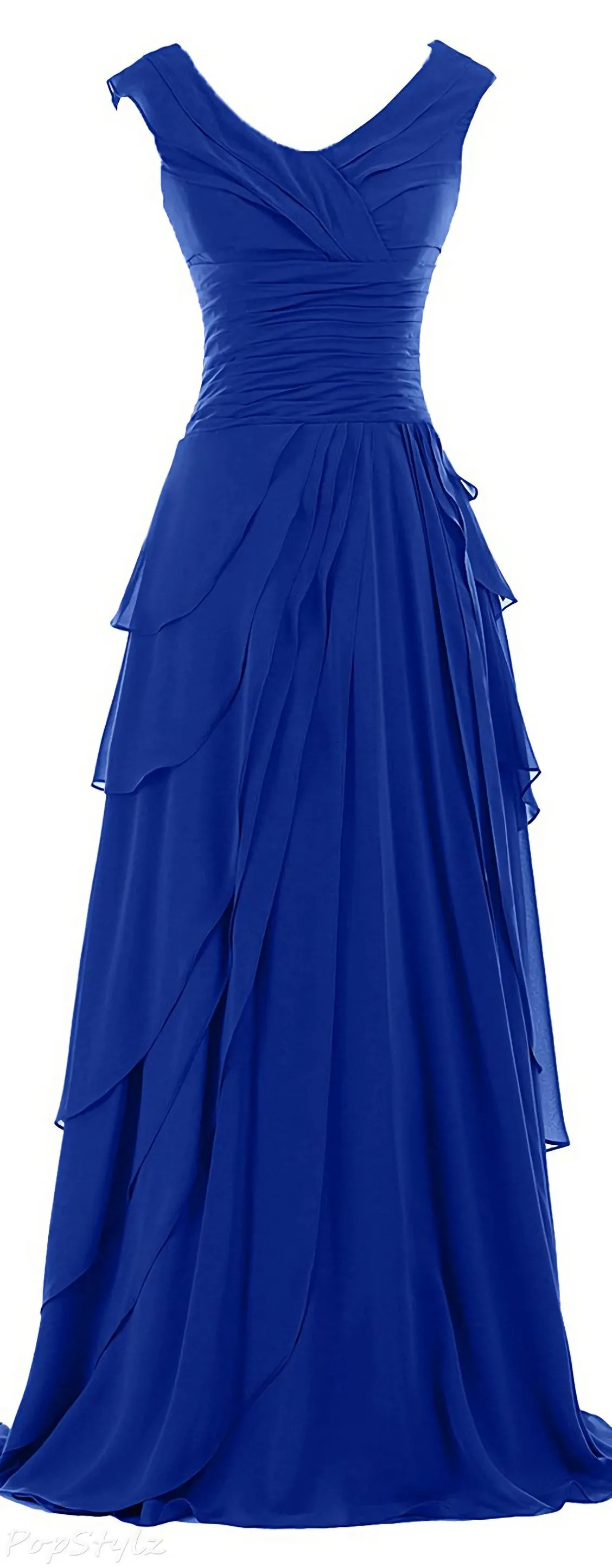 Royal Blue Bodice Maxi Fashion 2025 New Evening Dresses