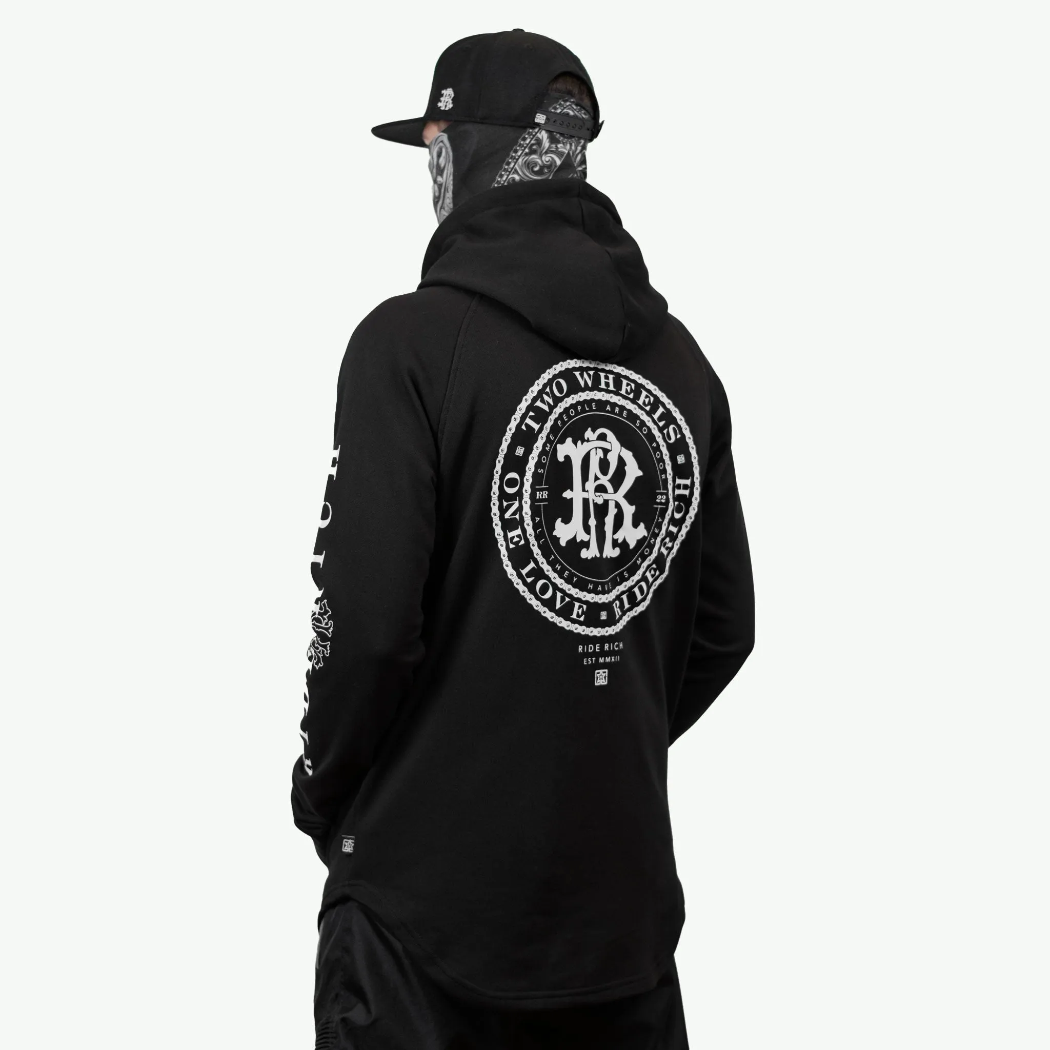 RR Filigree & Chains Scoop Pullover Hoodie