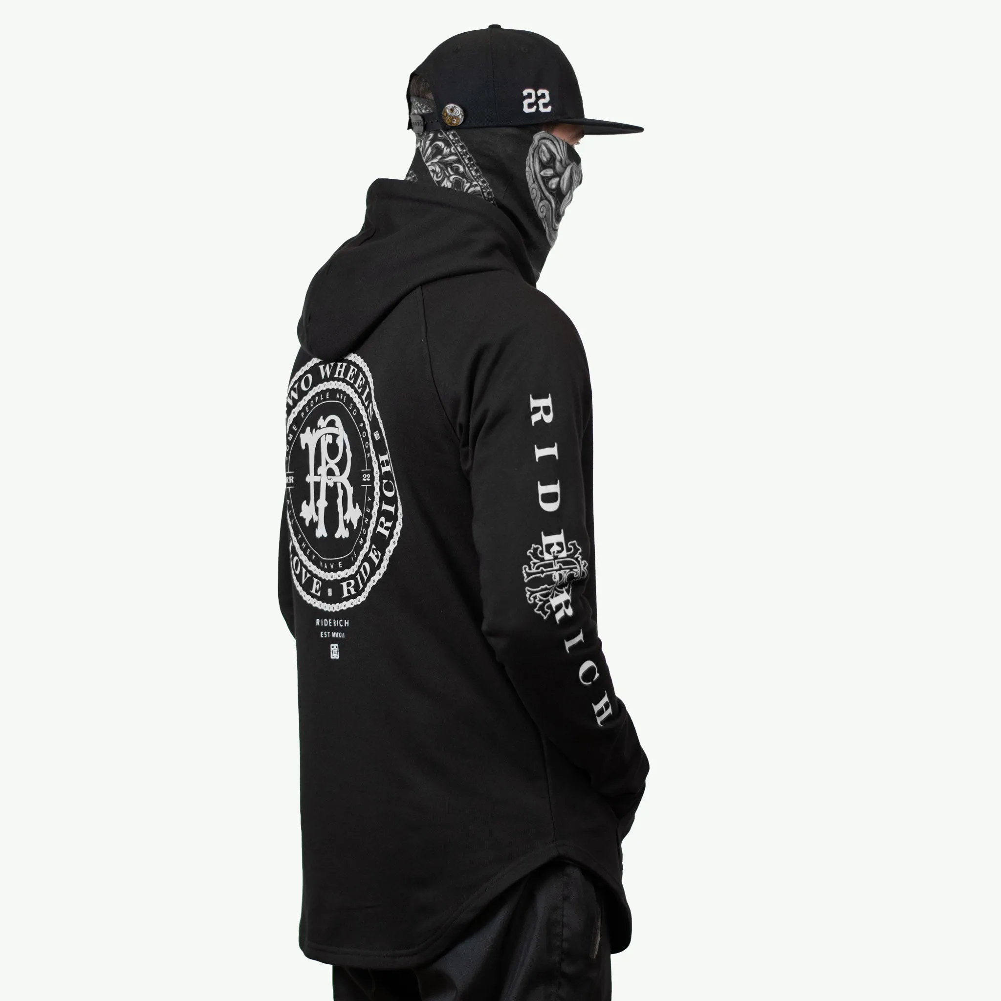 RR Filigree & Chains Scoop Pullover Hoodie