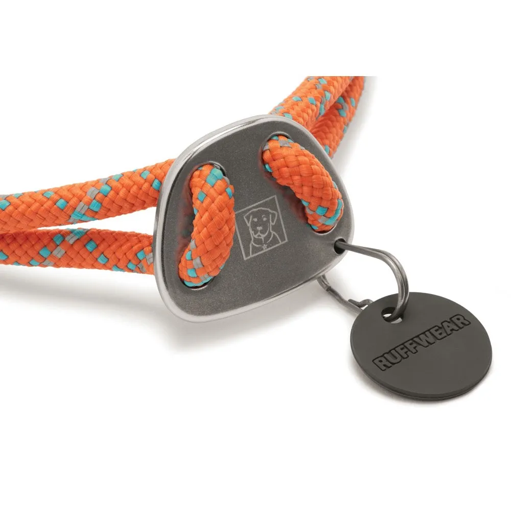 Ruffwear Knot-a-Collar Reflective Adjustable Rope Dog Collar (Pumpkin Orange)