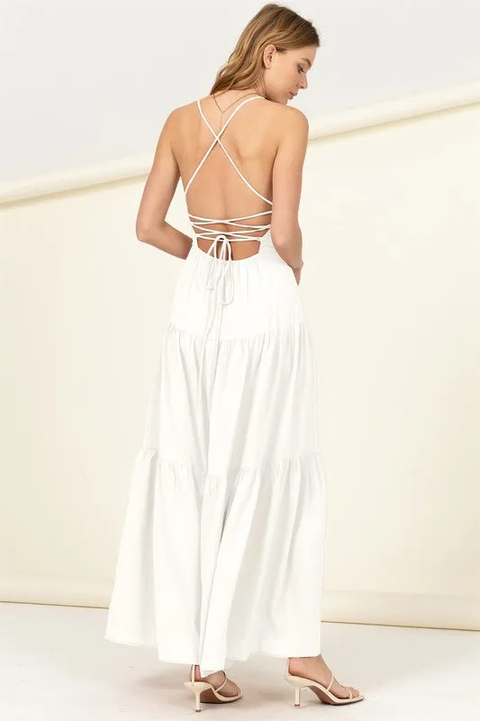 Said Yes Tiered Maxi Dress