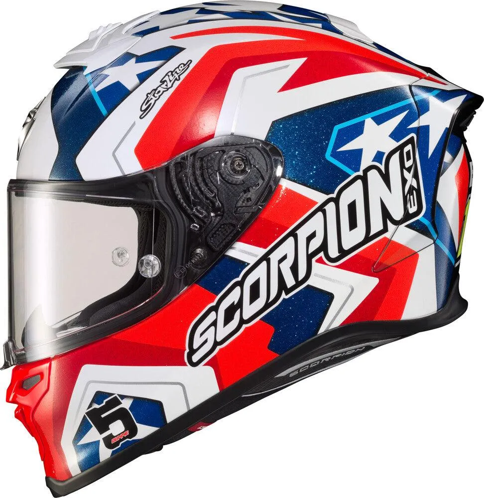 Scorpion Exo Exo-R1 Air Full Face Helmet Bautista LS Red/White/Blue