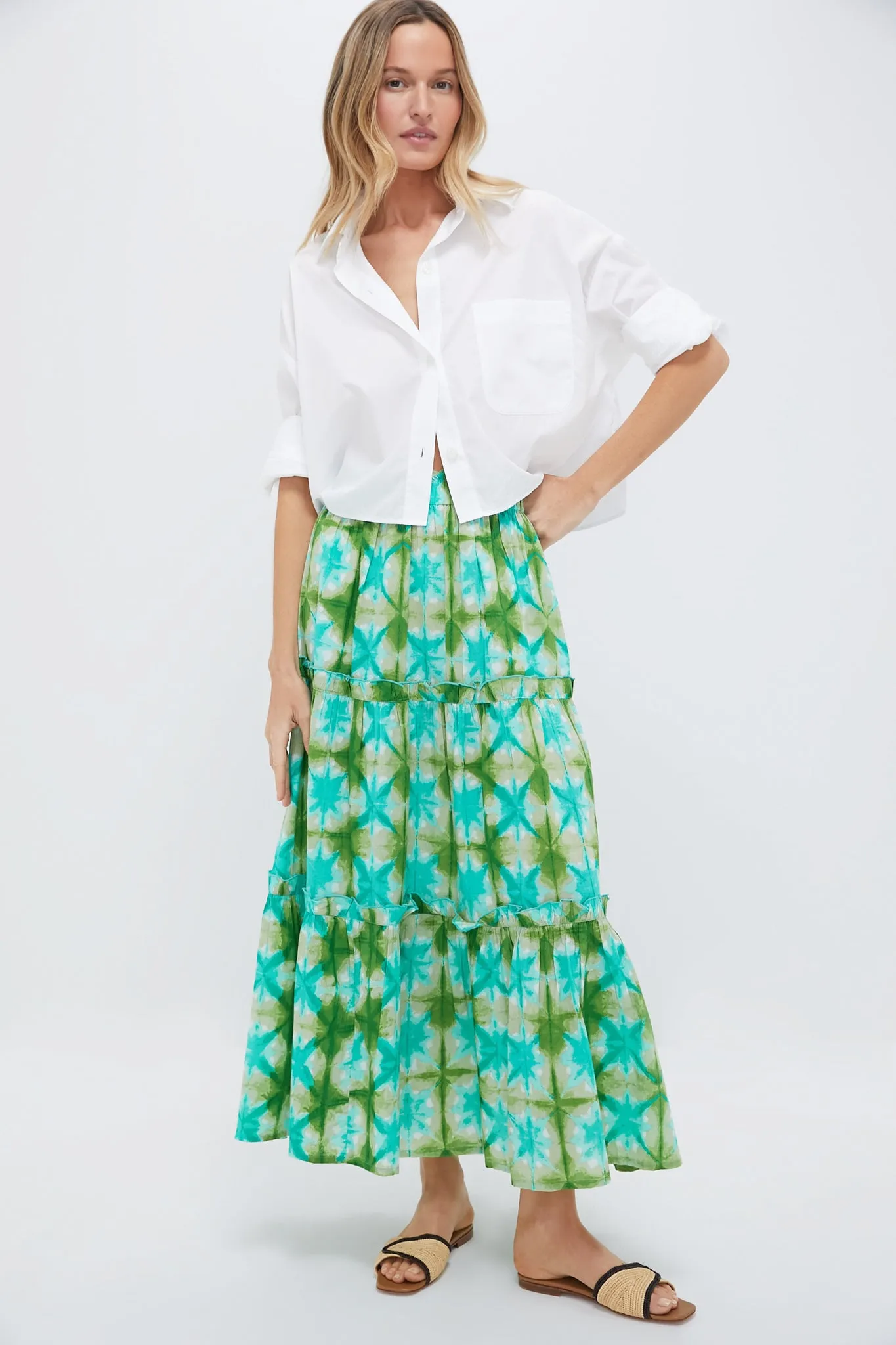 Seafoam Medallion Prado Skirt