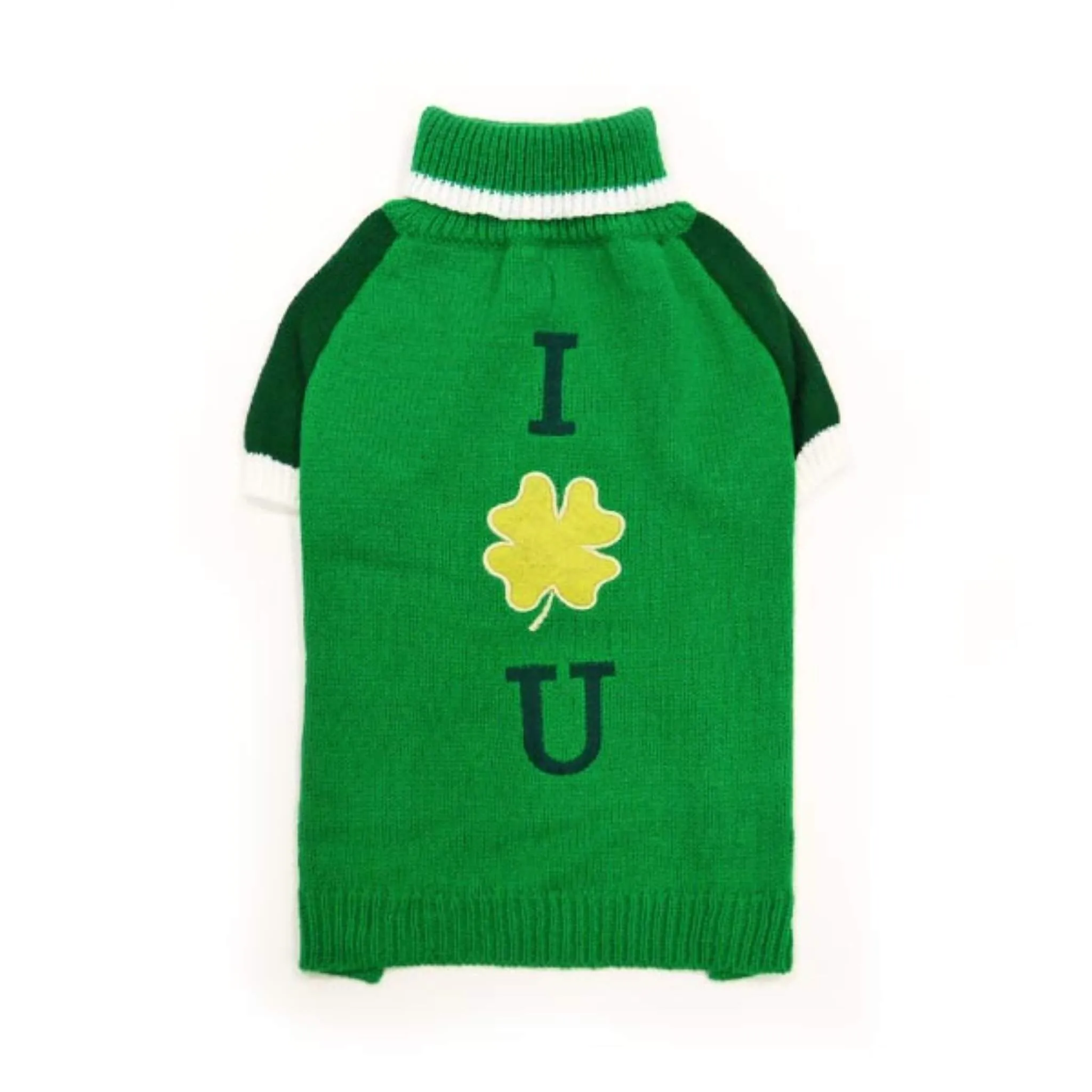 Shamrock Turtleneck Dog Sweater