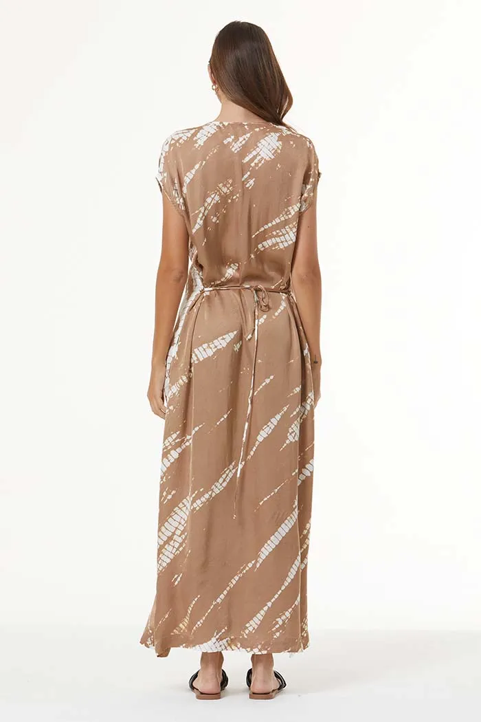 Shilo Satin Dress // Shiitake Desert