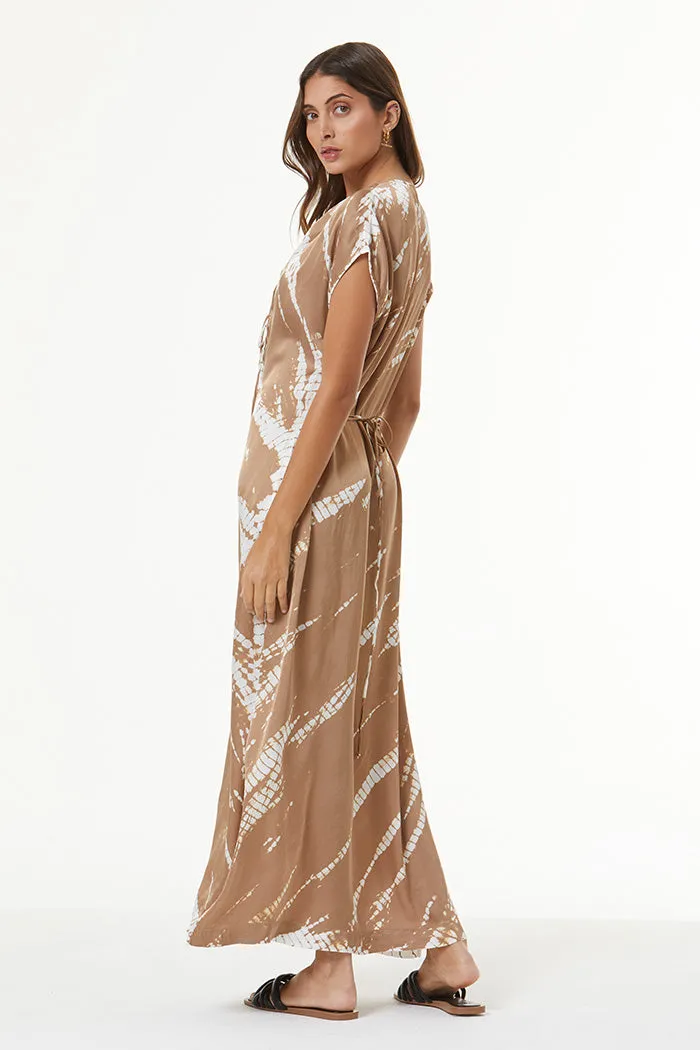 Shilo Satin Dress // Shiitake Desert