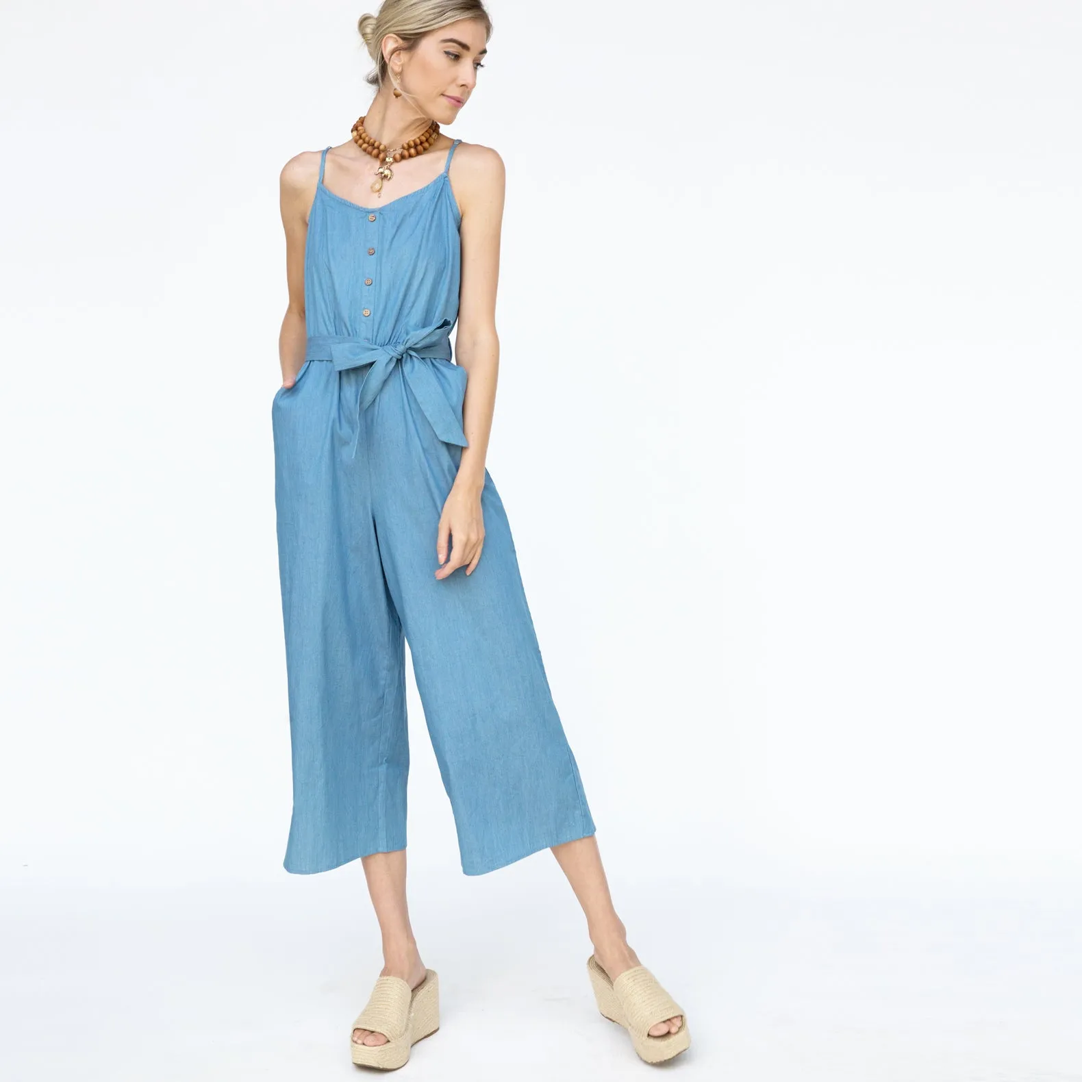 Sleeveless Denim Delight Jumpsuit