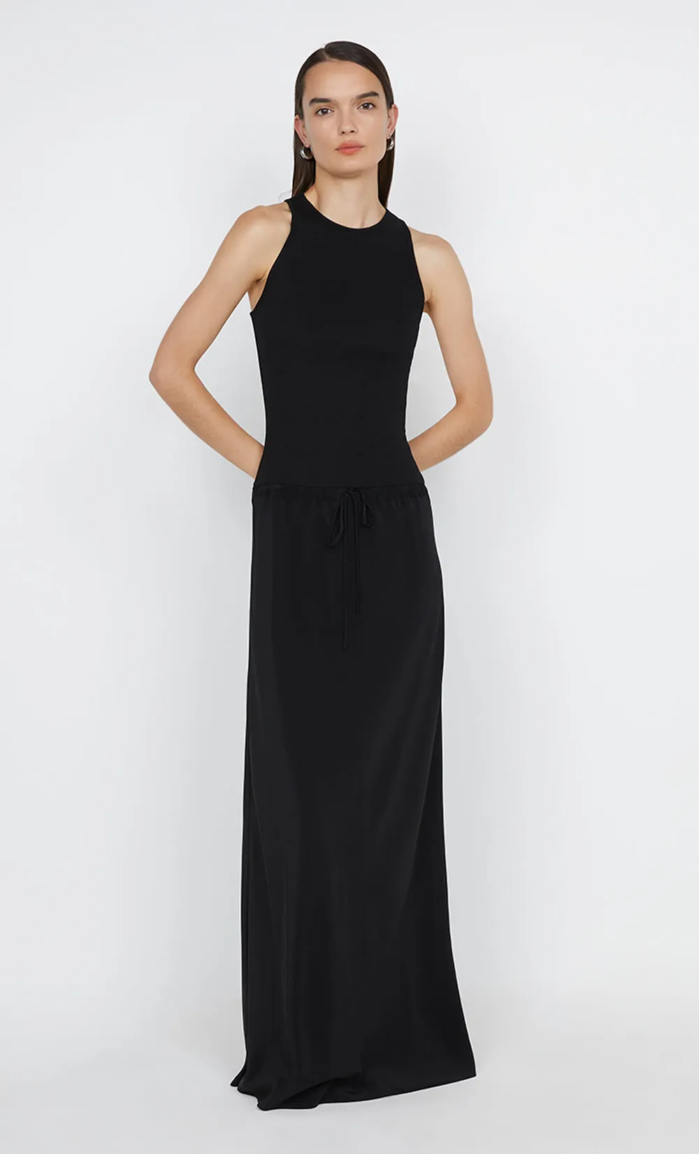 SOLA RACER DRESS - BLACK