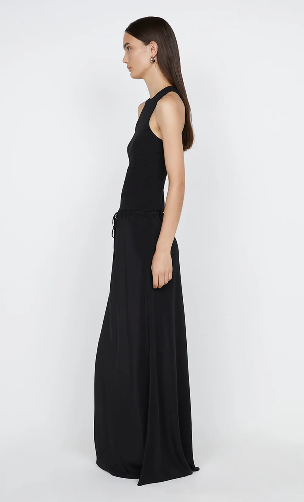 SOLA RACER DRESS - BLACK