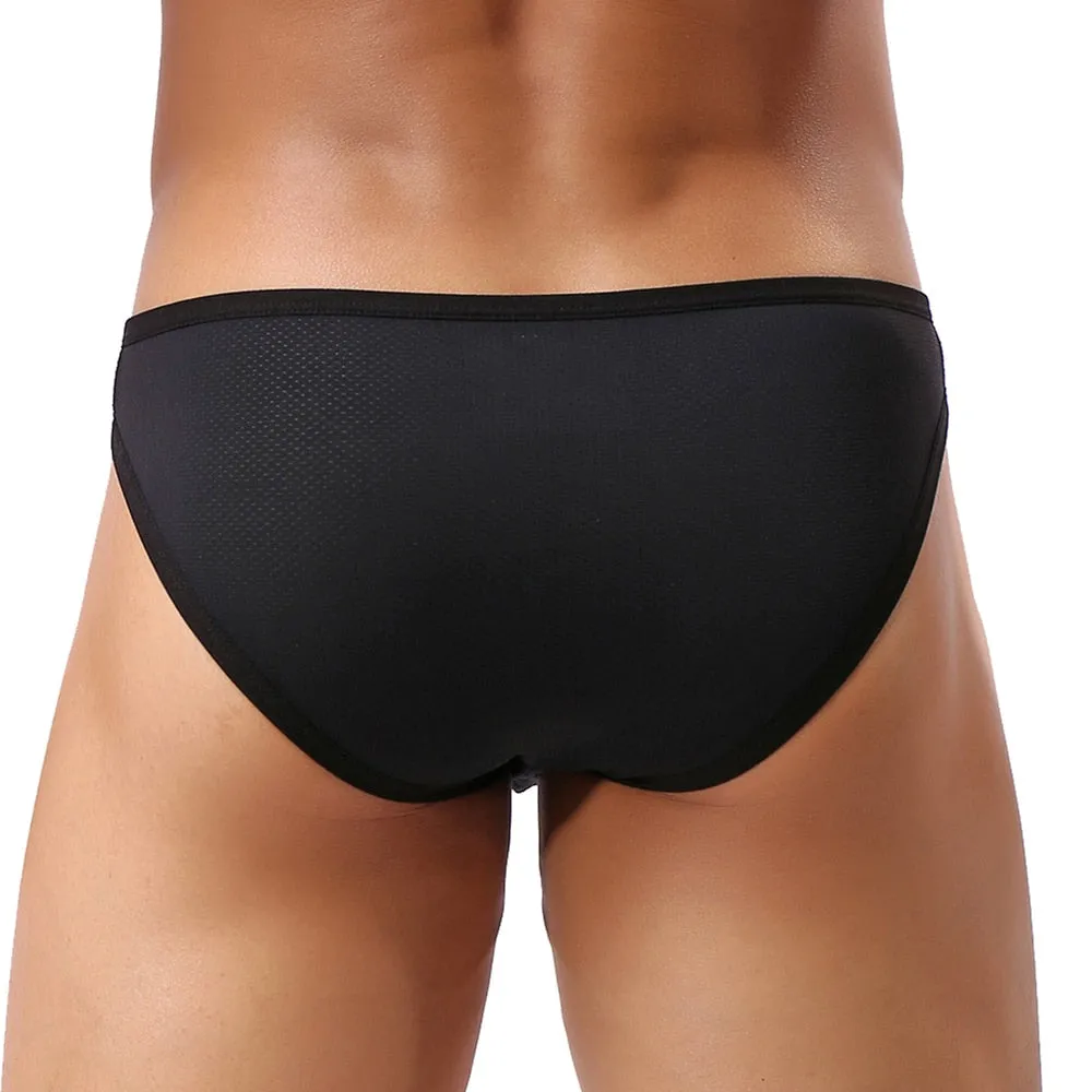 Solid Low Rise Bulge Pouch Underwear