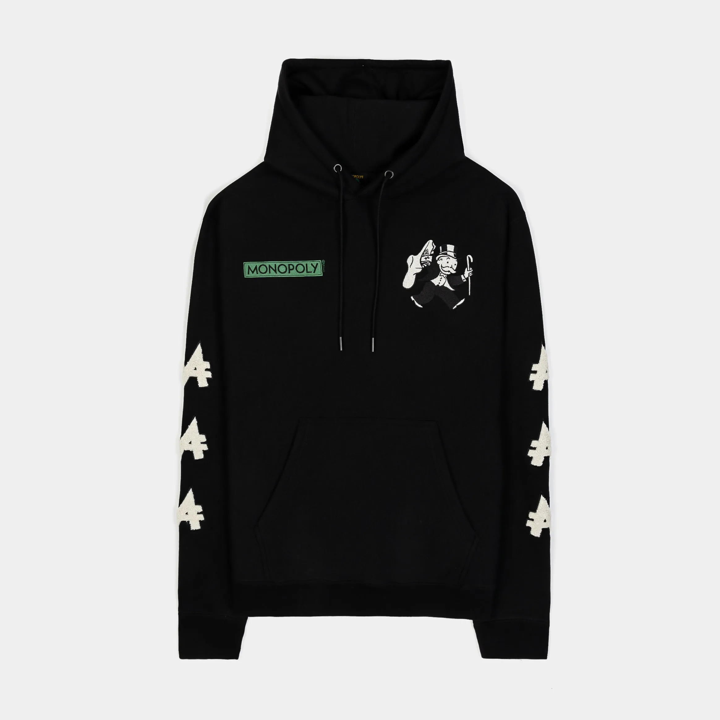 SP x Monopoly Make Money Not Friends Pullover Mens Hoodie (Black/Green)