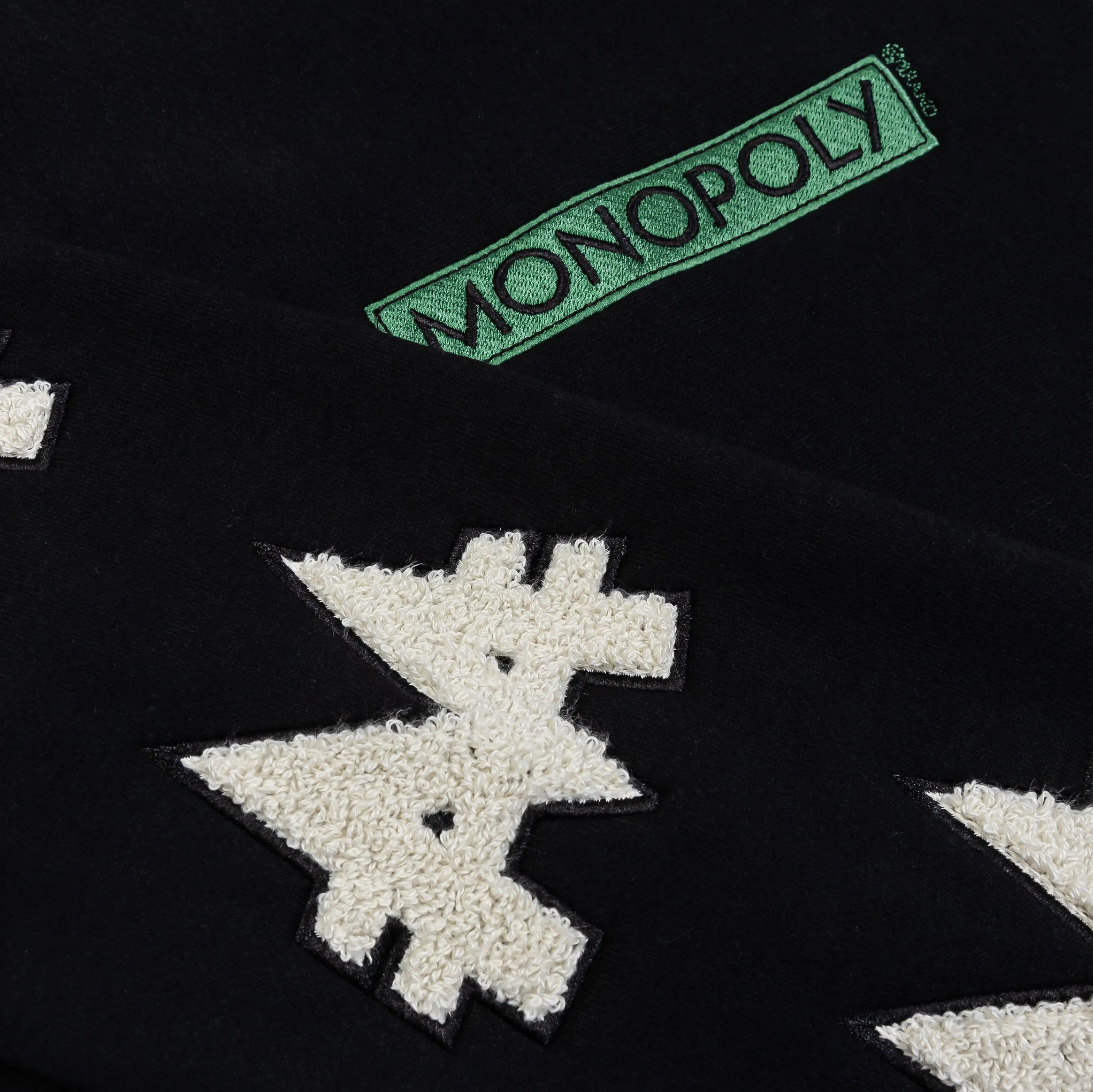 SP x Monopoly Make Money Not Friends Pullover Mens Hoodie (Black/Green)