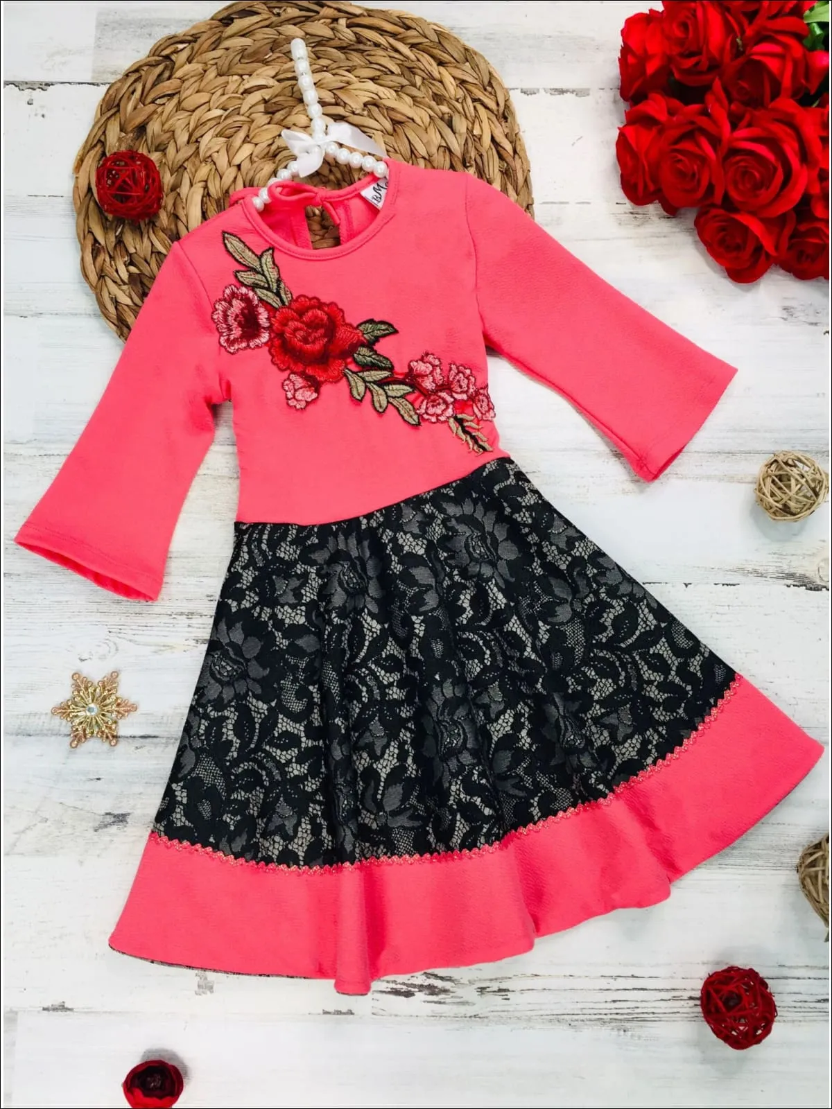 Take Me Shopping Floral Lace Dress