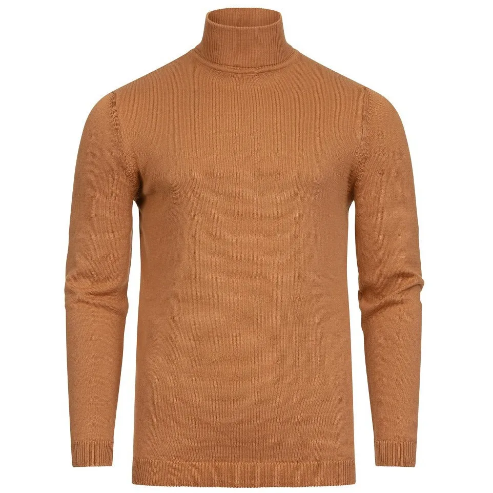 Tan Turtleneck Sweater