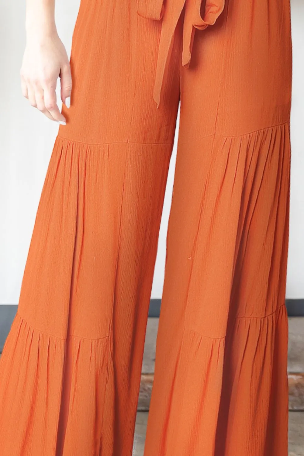 Tangerine Wide Leg Resort Culottes