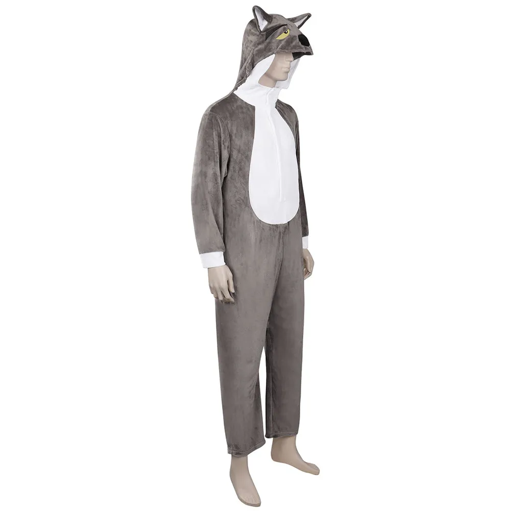 The Bad Guys Wolf Cosplay Costume Sleepwear Jumpsuit Pajamas