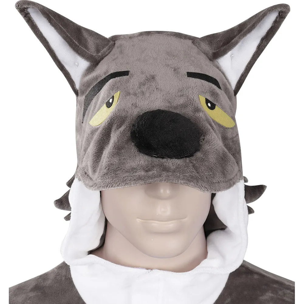 The Bad Guys Wolf Cosplay Costume Sleepwear Jumpsuit Pajamas