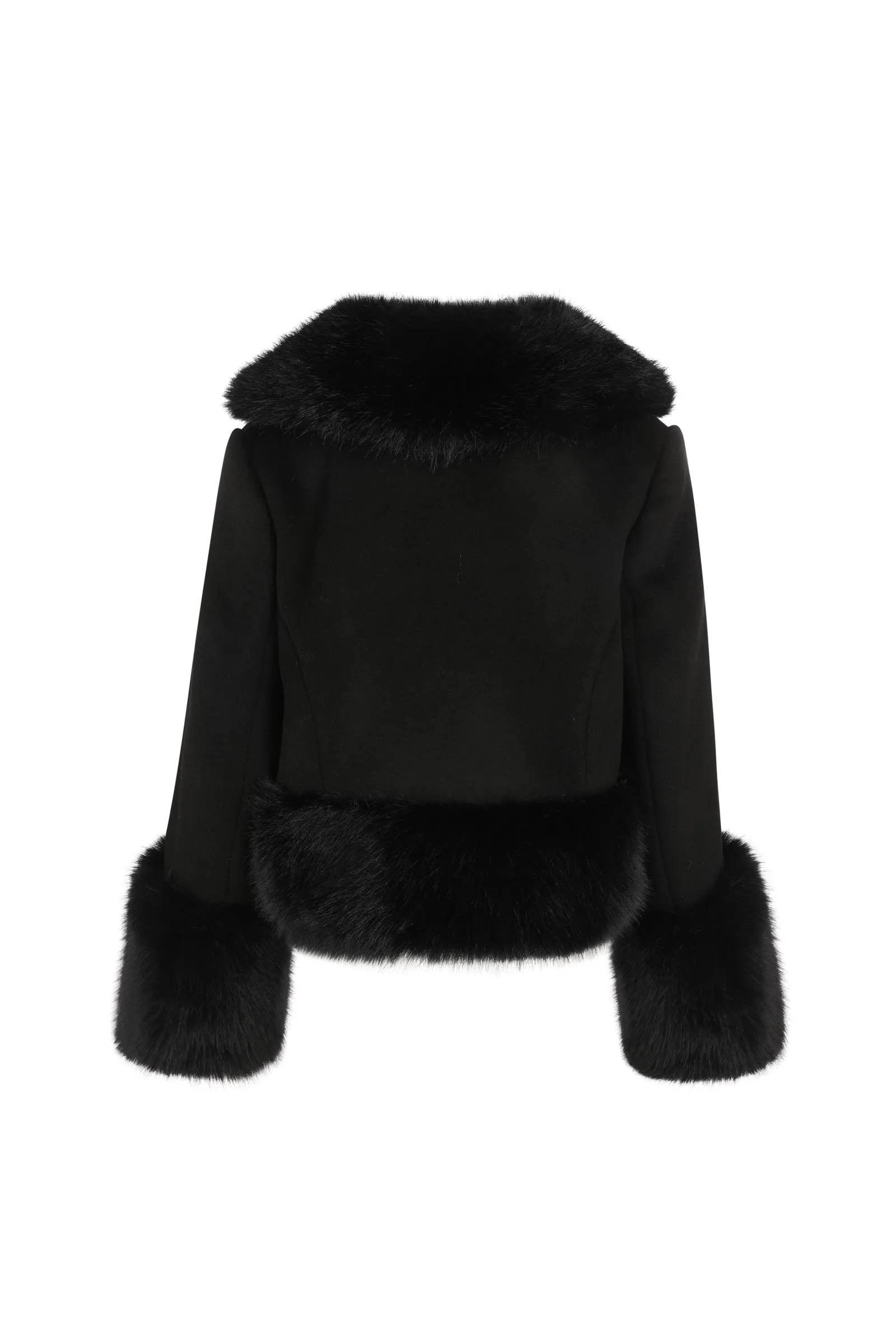 The Caviar Cropped Groupie Coat