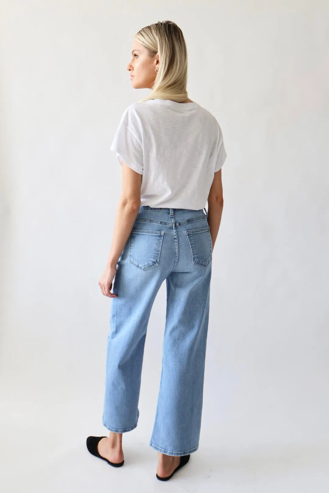 The High Rise Wide Leg Jeans