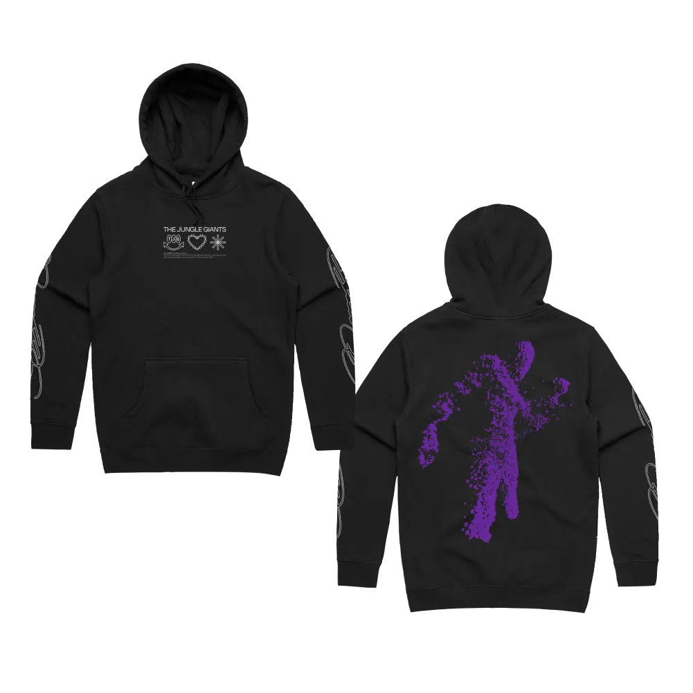 The Jungle Giants / Black Purple Dancing Hoodie