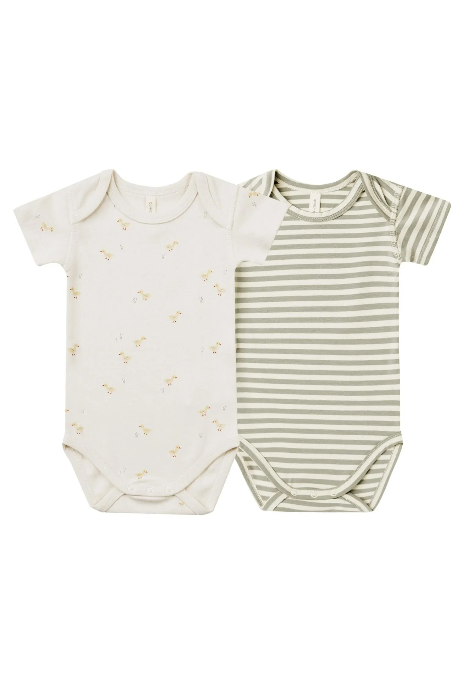 The Short Sleeve Bodysuit Onesie (Set of 2) by Quincy Mae - BABY