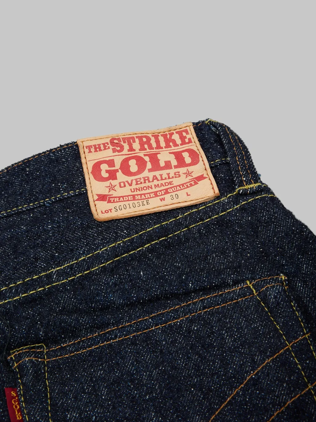 The Strike Gold 0103KE "Keep Earth" Natural Indigo Regular Straight Jeans