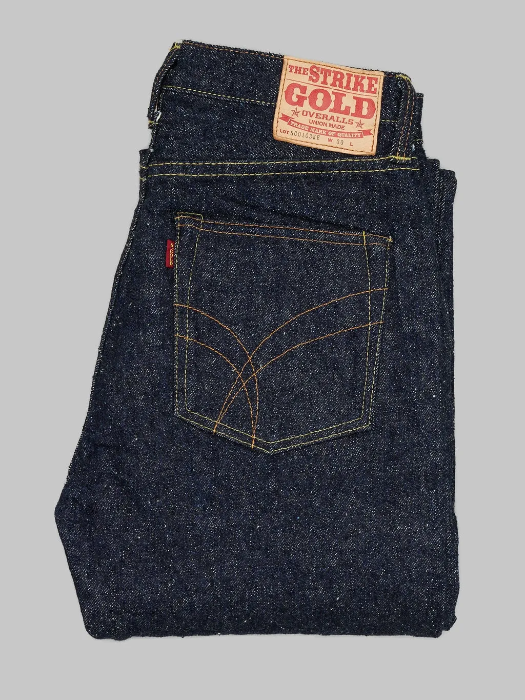 The Strike Gold 0103KE "Keep Earth" Natural Indigo Regular Straight Jeans