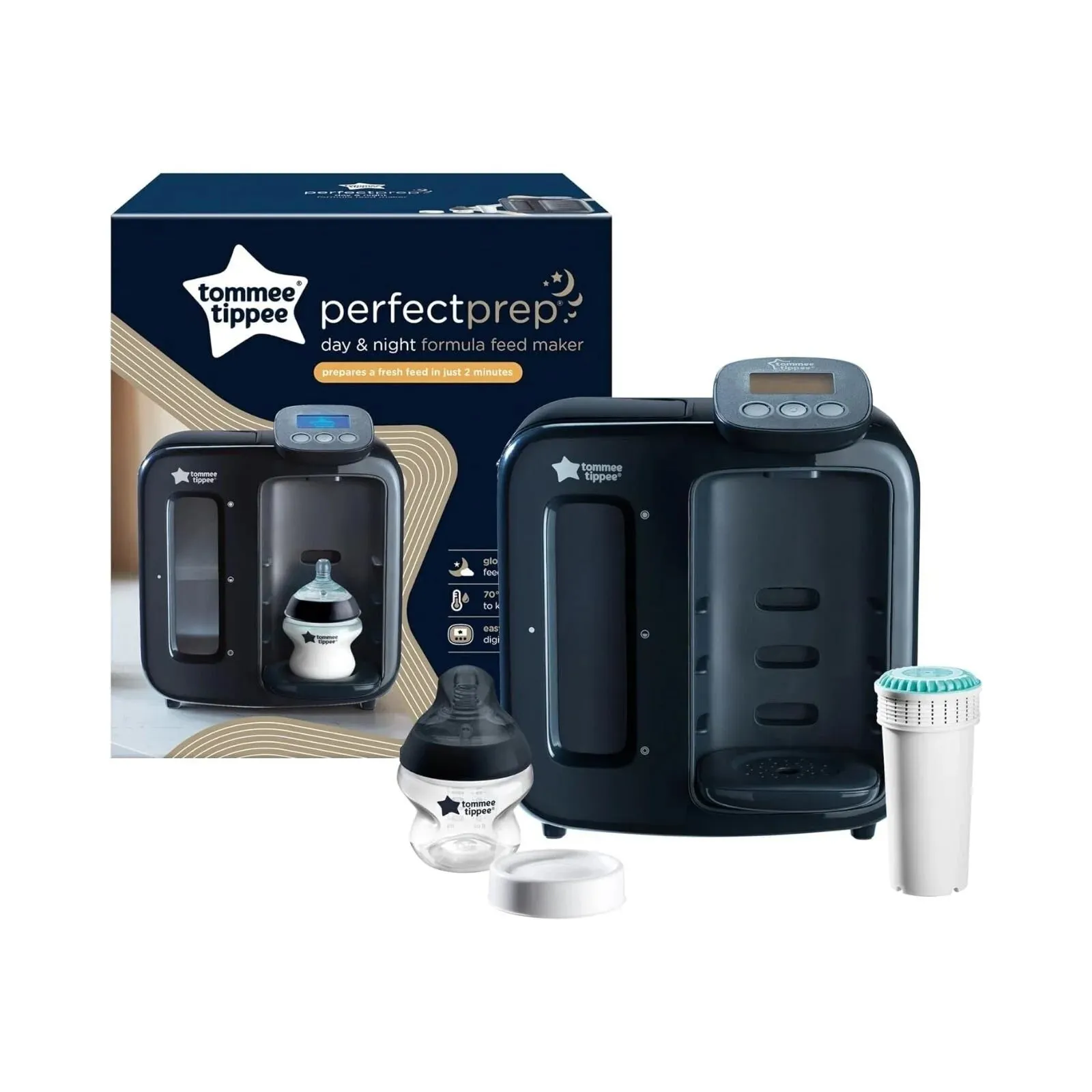 Tommee Tippee Perfect Prep Day & Night - Black