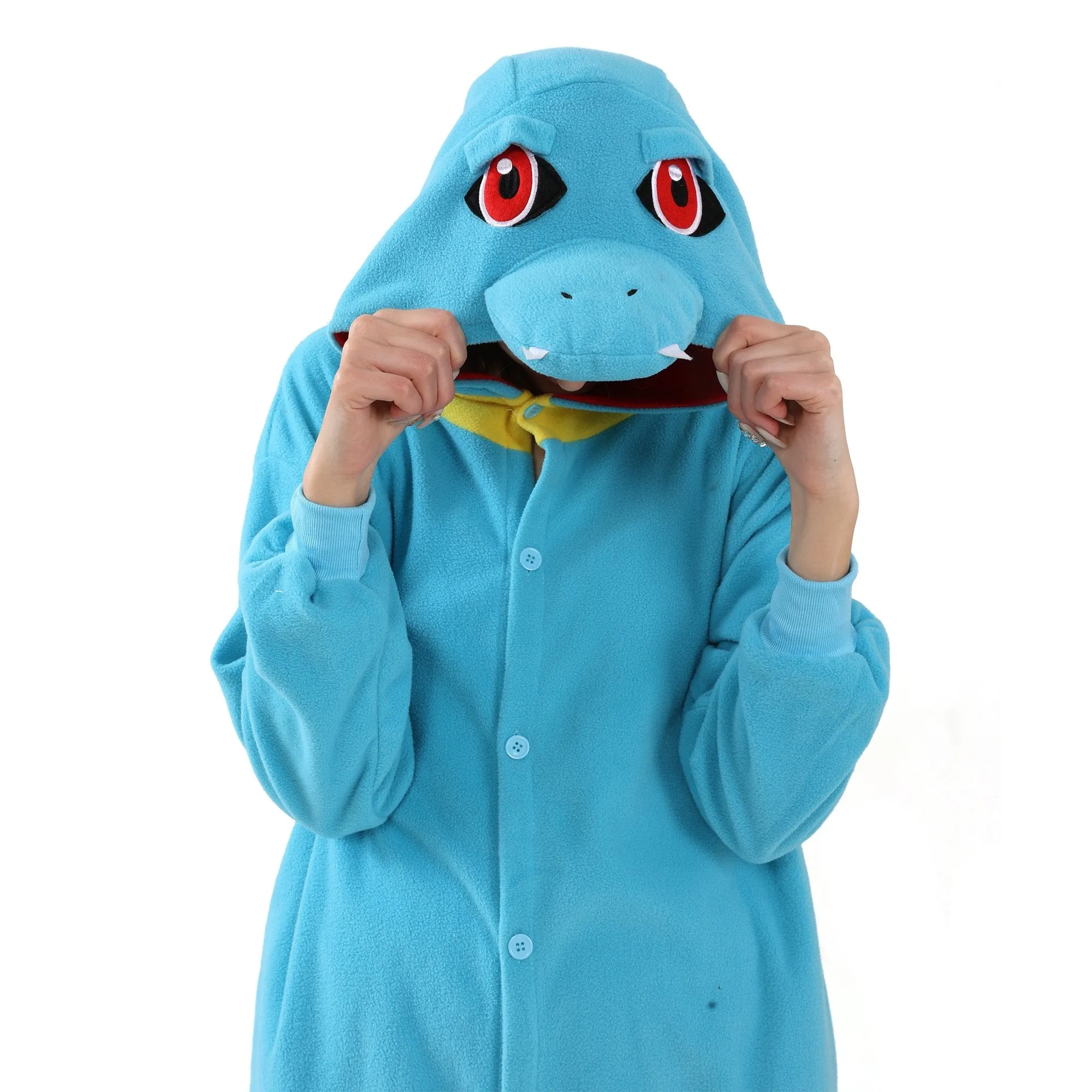 Totodile Kigurumi Onesies Anime Pokemon Pajamas Pyjamas Halloween Costume