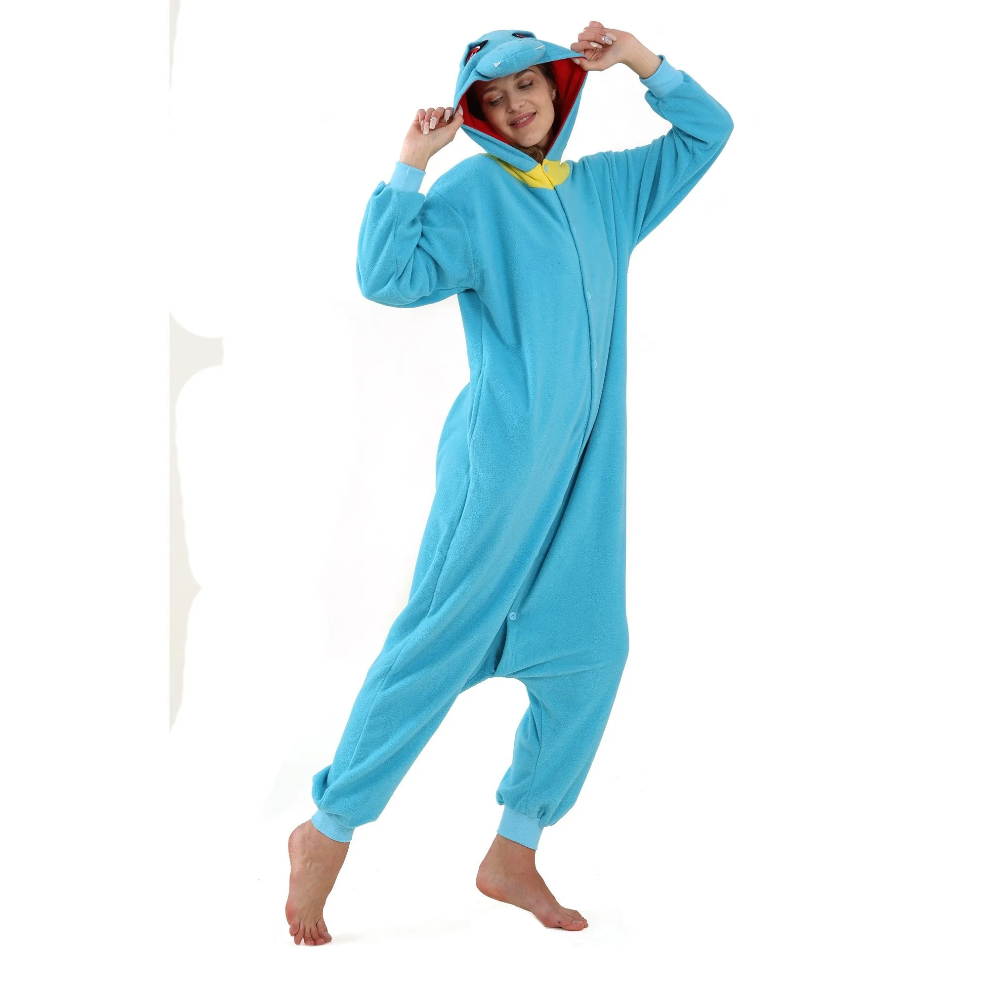 Totodile Kigurumi Onesies Anime Pokemon Pajamas Pyjamas Halloween Costume