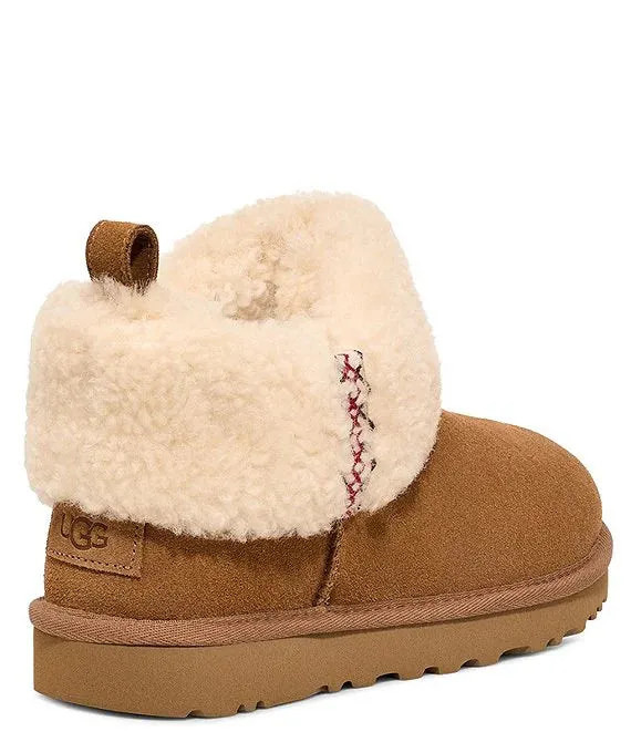 UGG™ Classic Ultra Mini Braid Chestnut