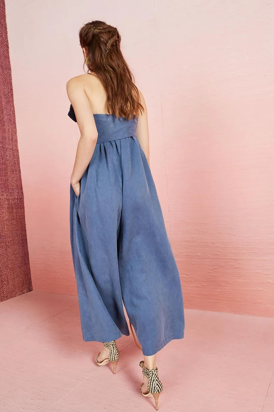 ULLA JOHNSON - Jordane Jumpsuit in Chambray