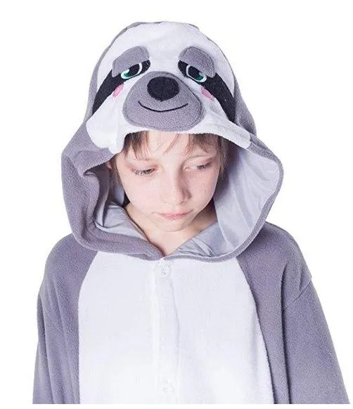 Unisex Child Sloth Animal Pajama Plush jumpsuit