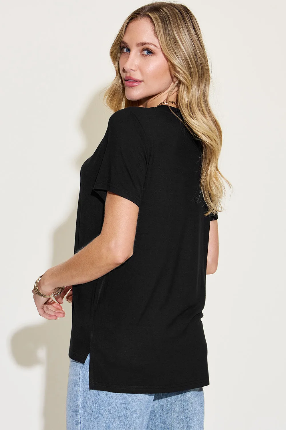 V-Neck High-Low Top [Online Exclusive]