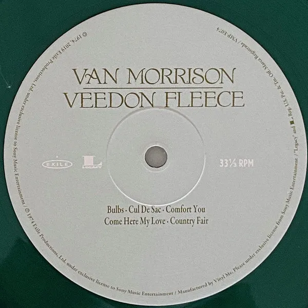 Van Morrison - Veedon Fleece (LP, Album, Club, RE, RM, Gre) (M)