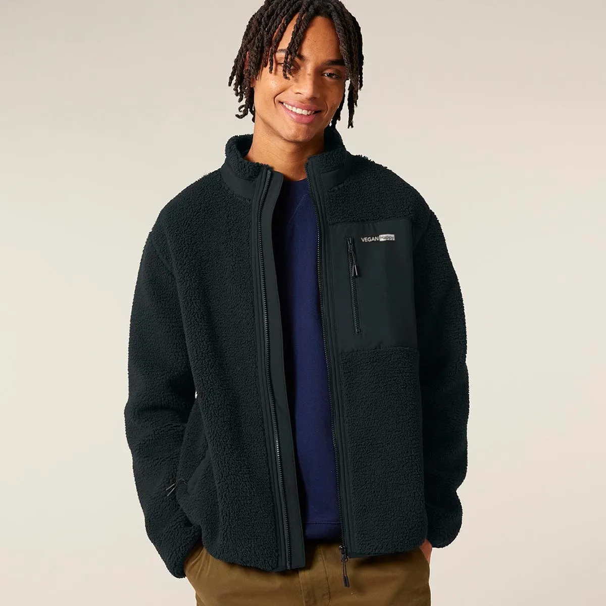 Vegan Unisex Brooker Sherpa Jacket | Multiple Colours