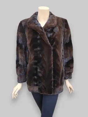 Vintage Sheared Pieced Mink Jacket -Medium