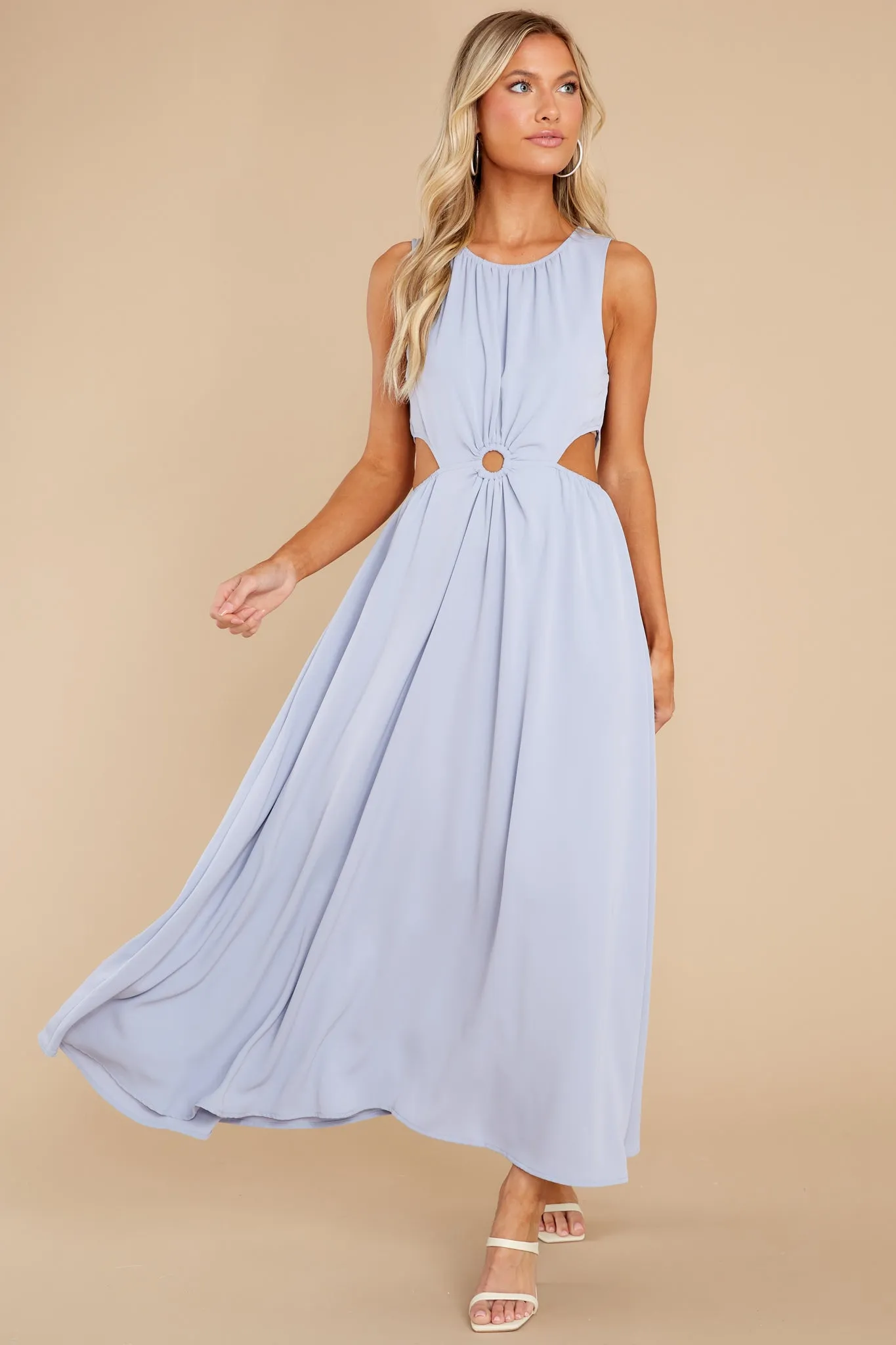 Wander With Me Dusty Blue Maxi Dress