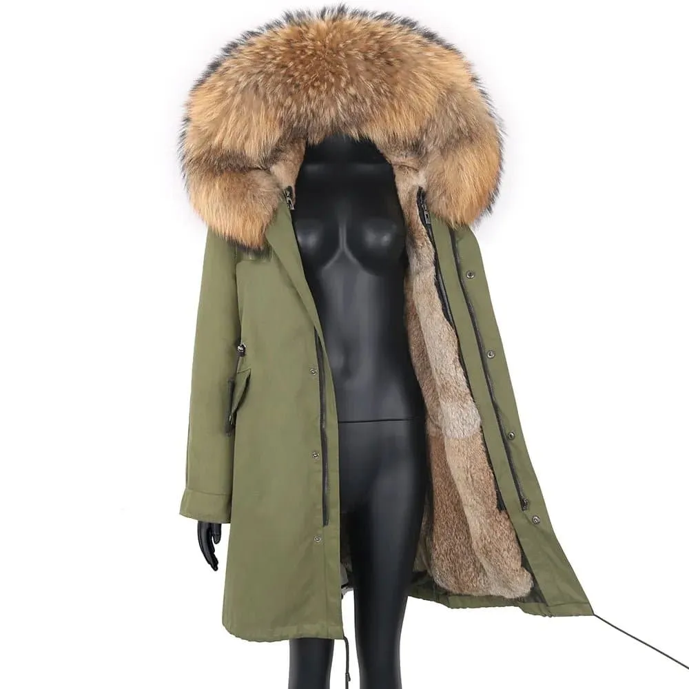 Waterproof Fur-Lined Winter Parkas for Women | Ethical & Warm Rabbit Fur | Hooded & Stylish