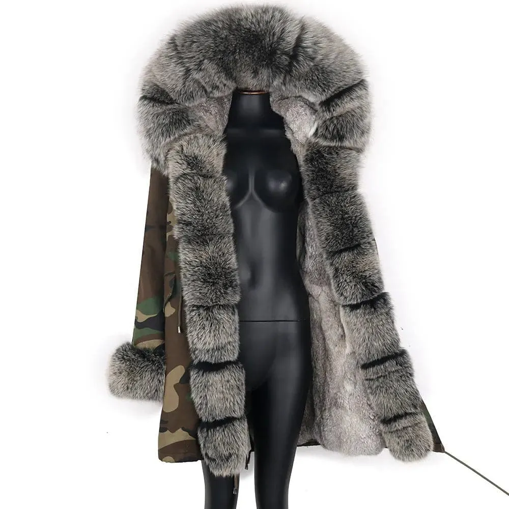 Waterproof Fur-Lined Winter Parkas for Women | Ethical & Warm Rabbit Fur | Hooded & Stylish