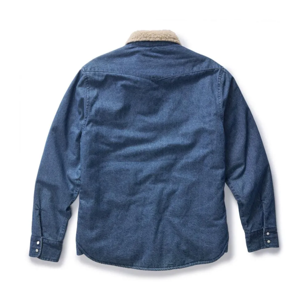 Western Shirt Jacket | Washed Indigo