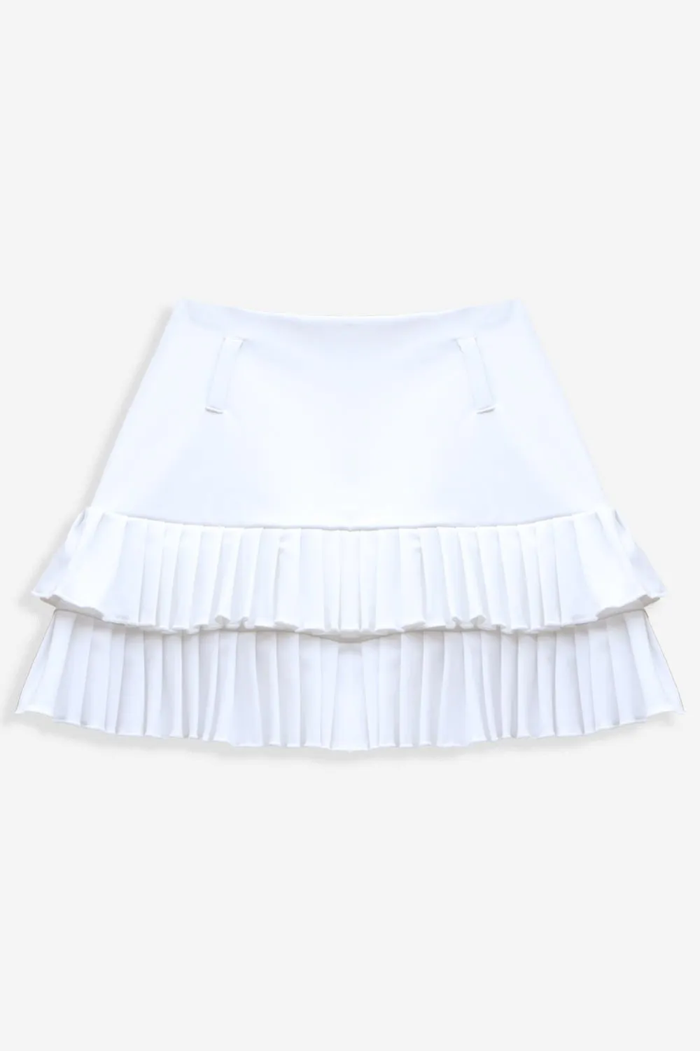 White Chilling Mini Skirt