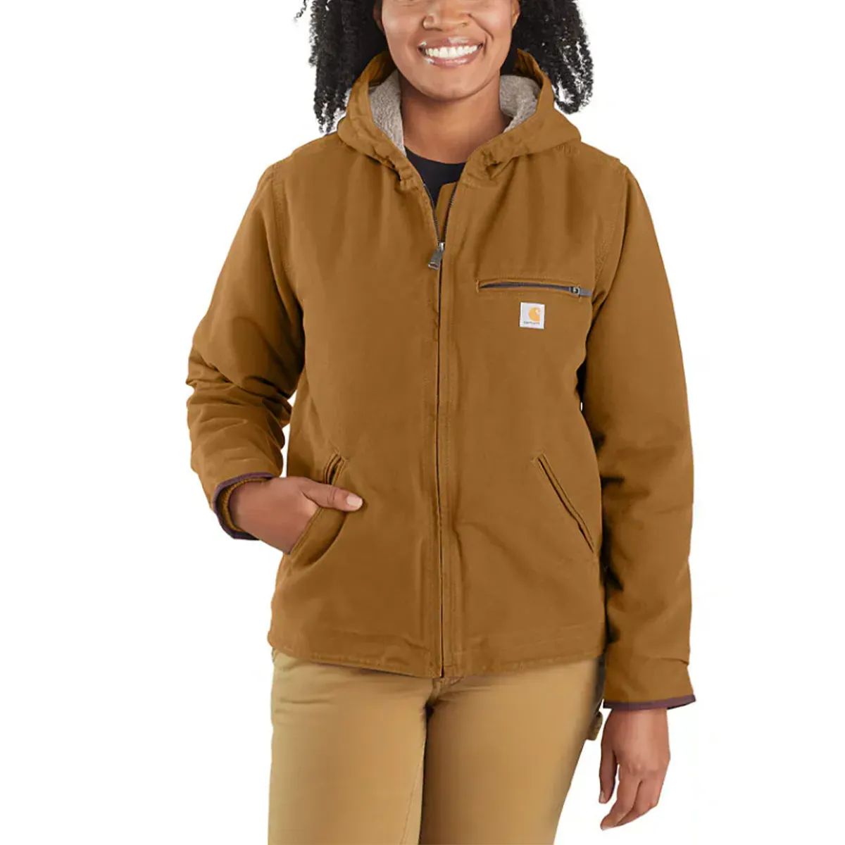 Women's Sherpa Lined Duck Jacket 104292