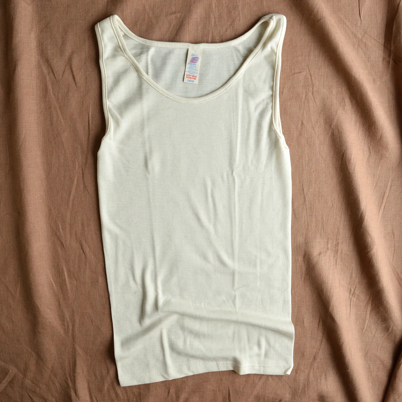 Women's Sleeveless Organic Merino/Silk Vest