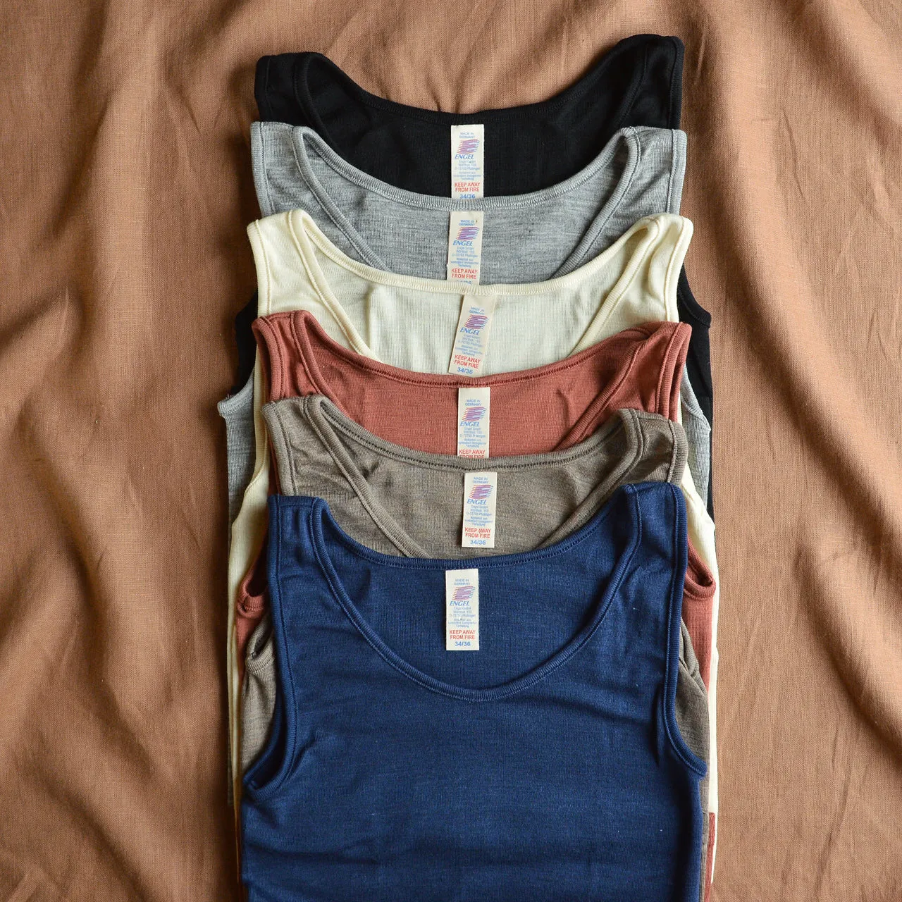 Women's Sleeveless Organic Merino/Silk Vest