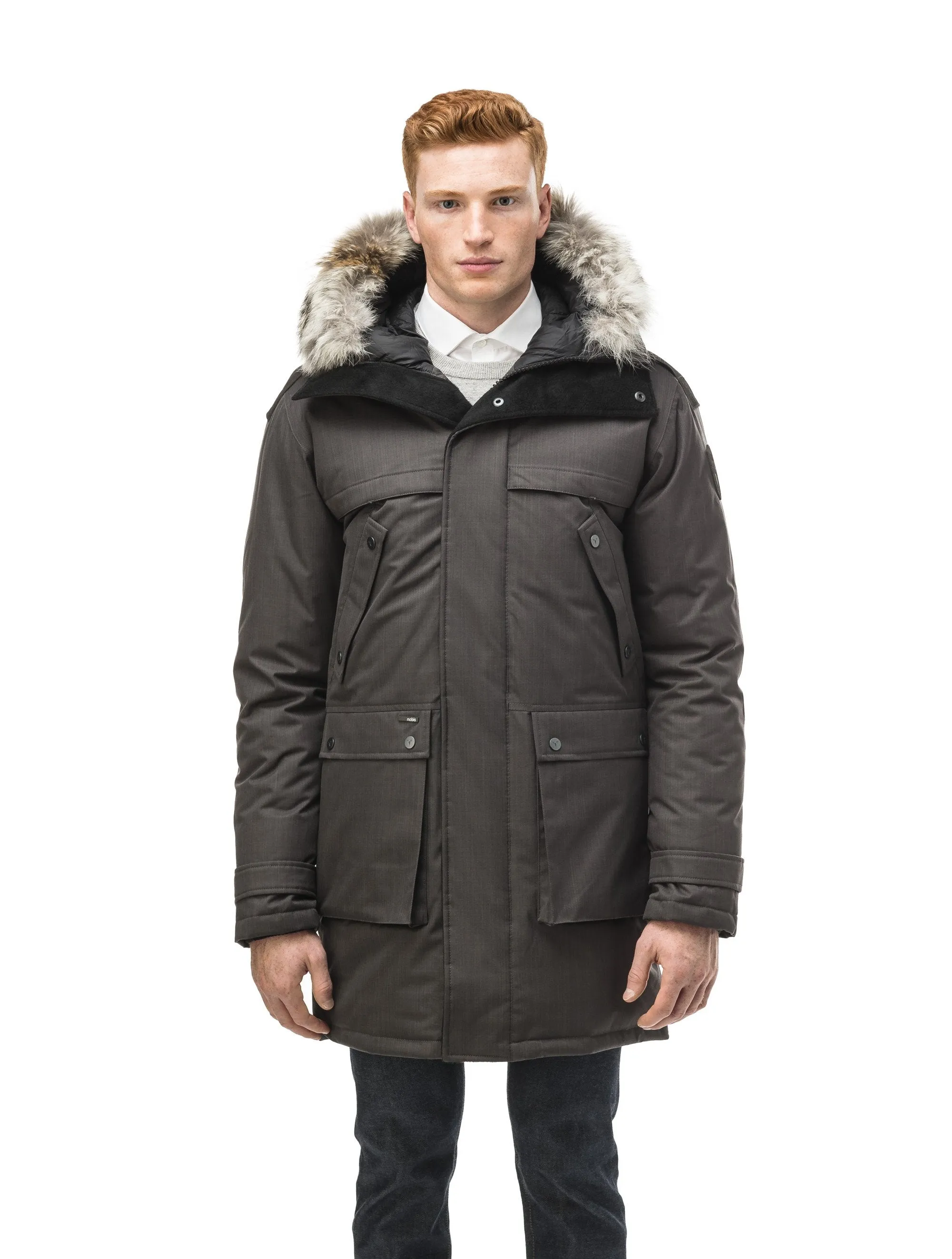 Yatesy Men's Long Parka