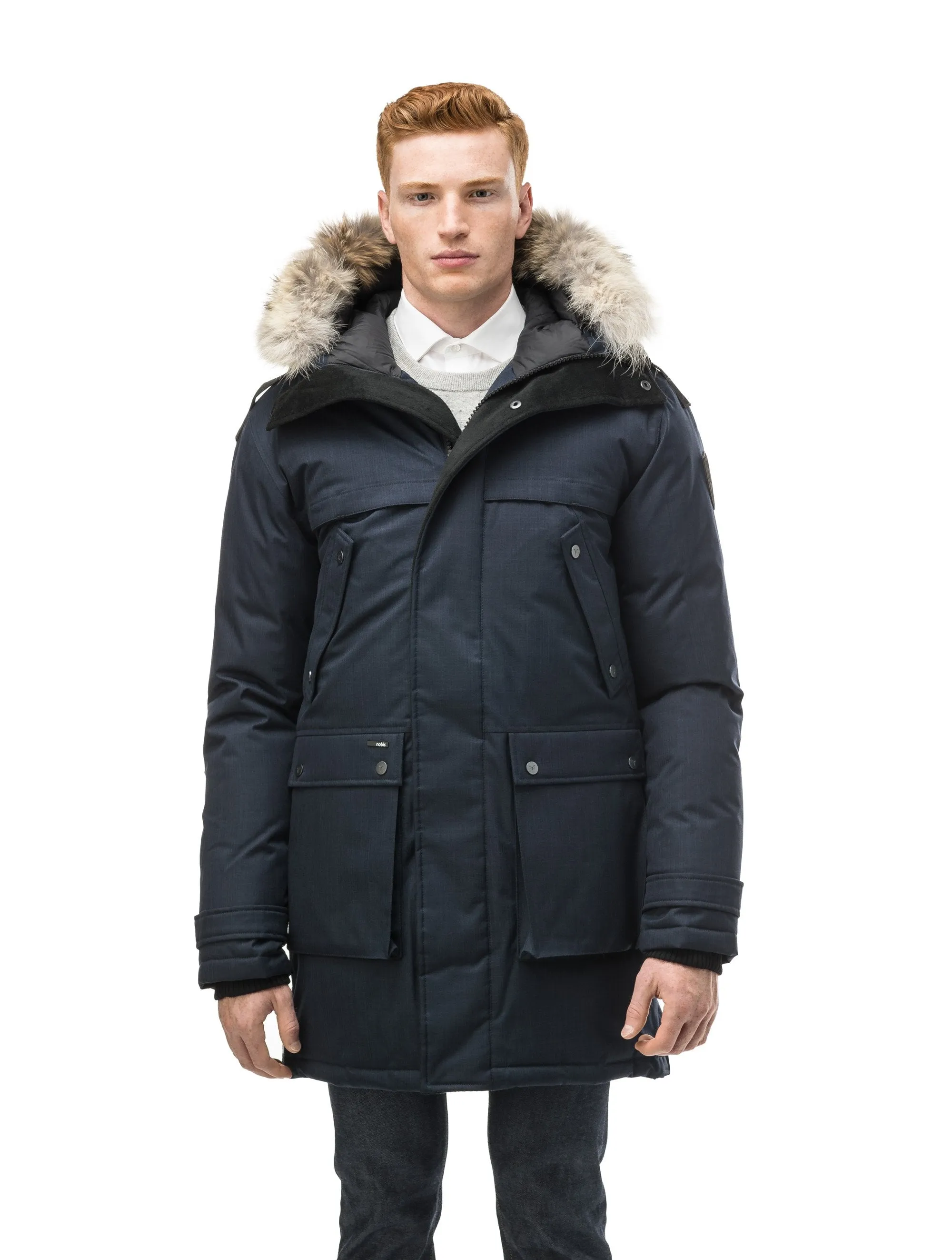 Yatesy Men's Long Parka