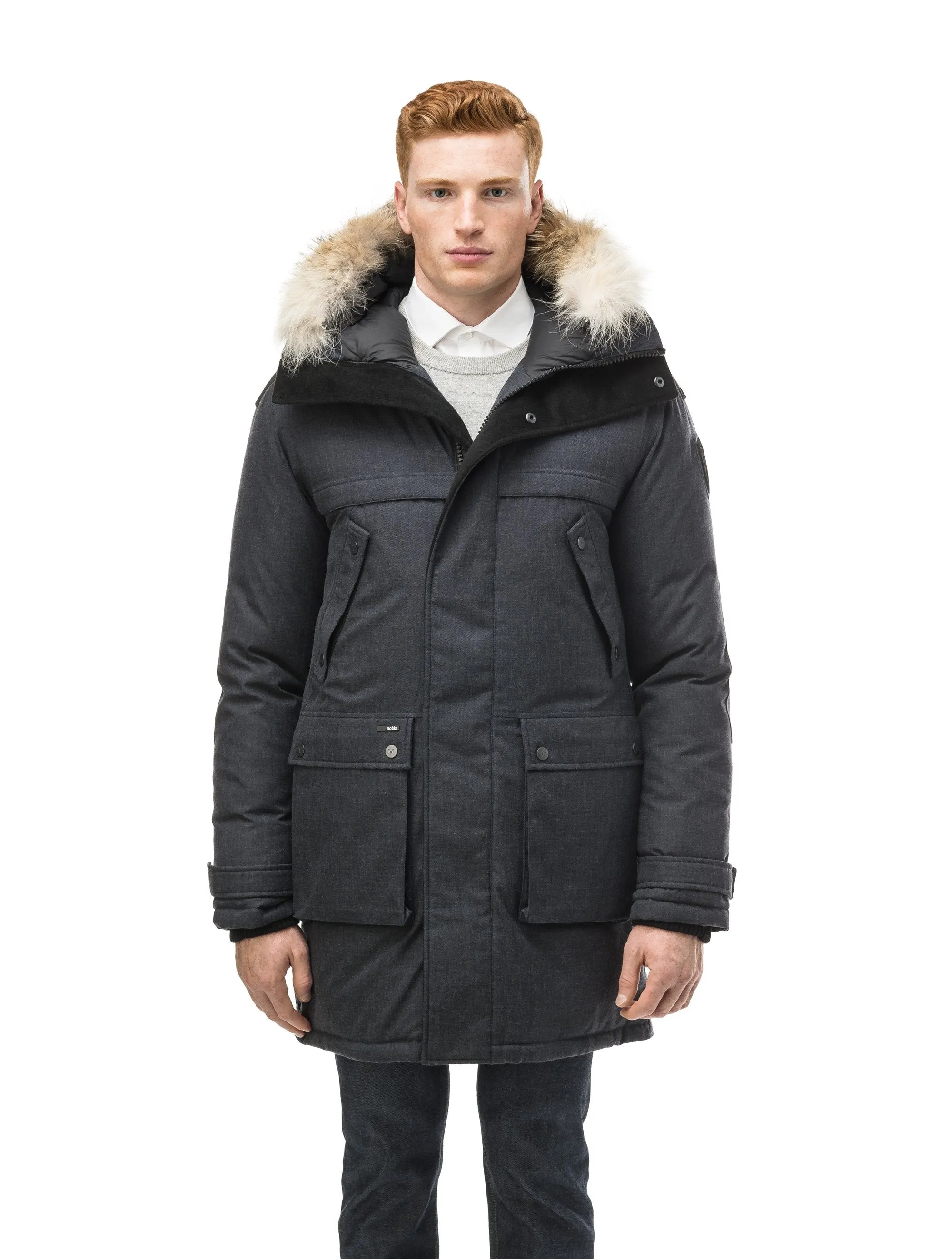 Yatesy Men's Long Parka