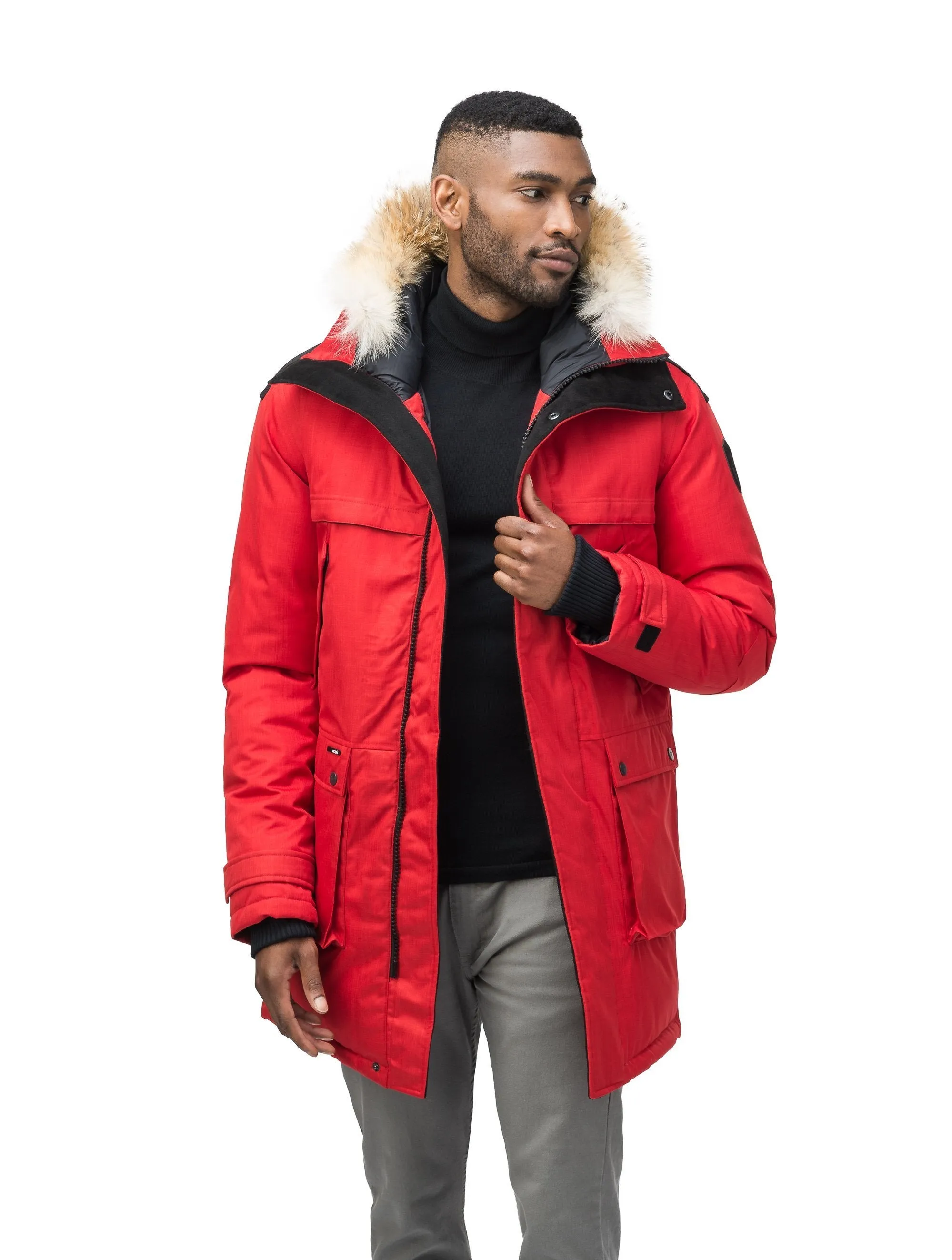 Yatesy Men's Long Parka