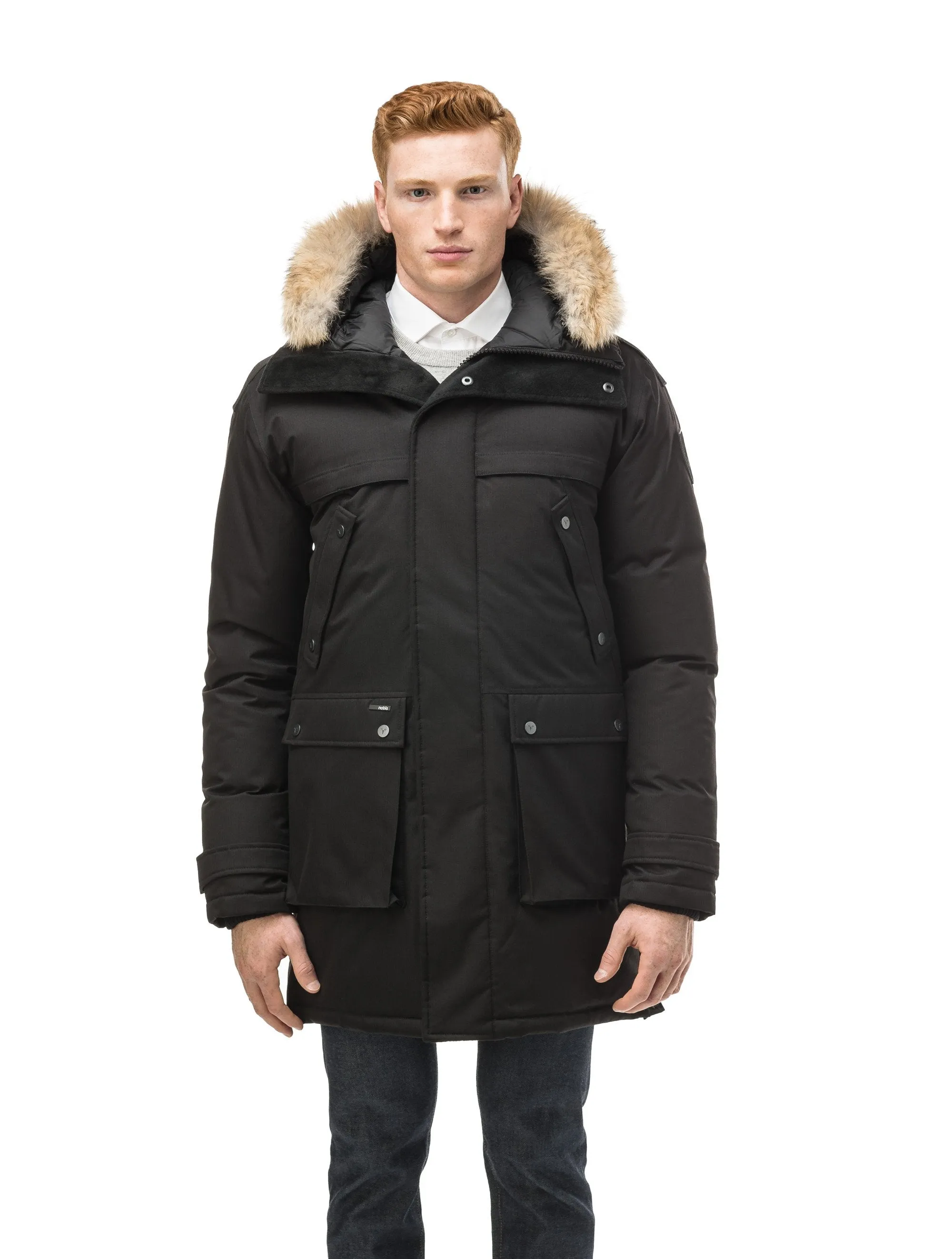 Yatesy Men's Long Parka